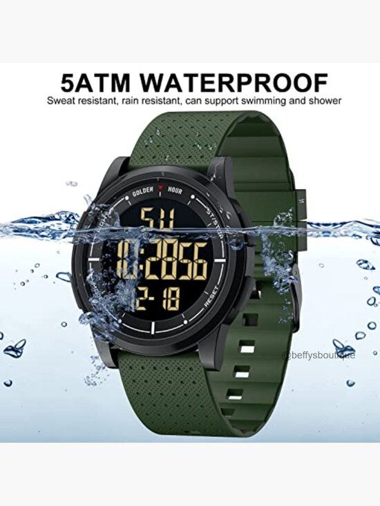 Ultra-Thin Minimalist Digital Sports Watch with Rubber Strap main image 7